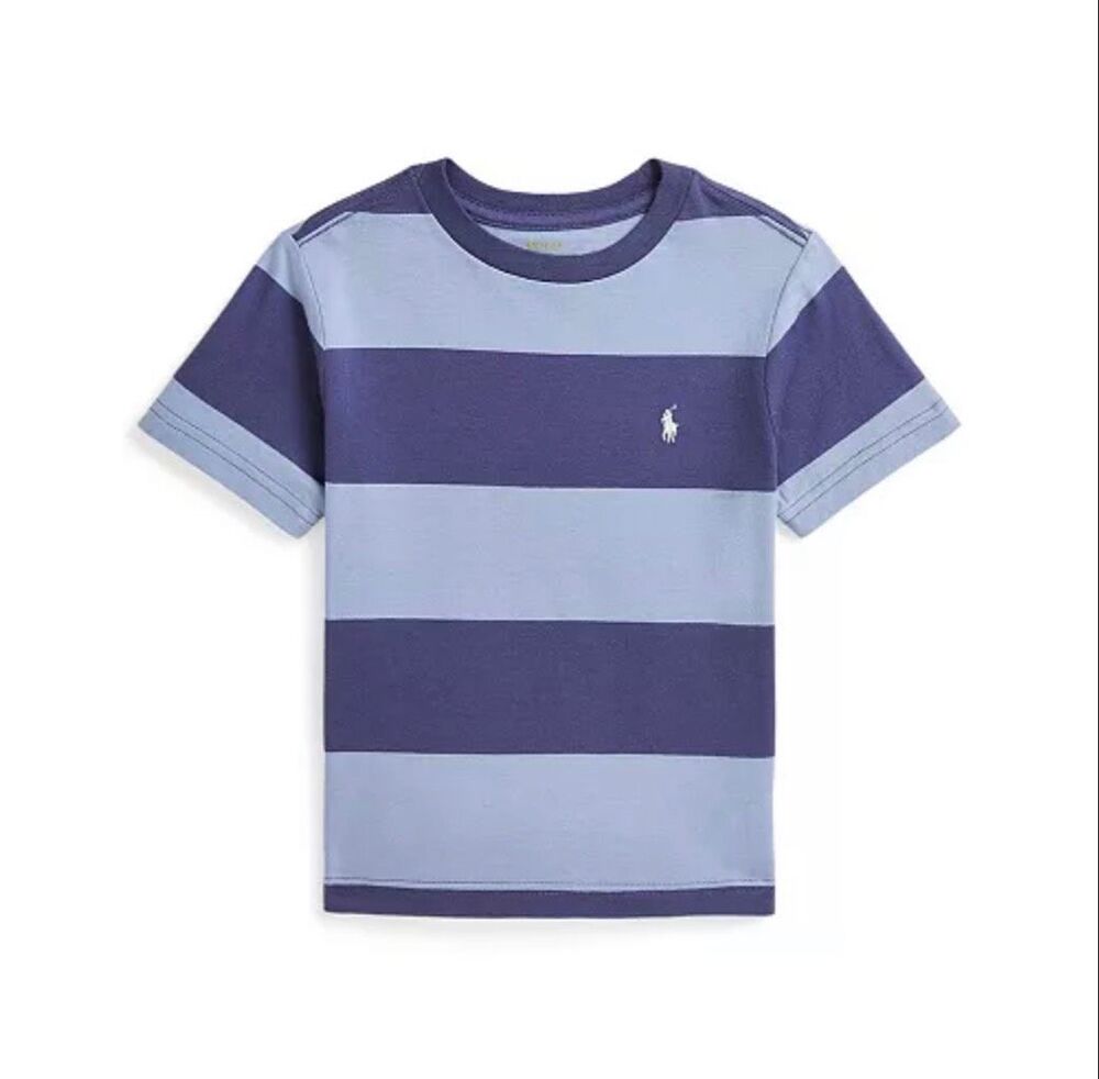 Polo Ralph Lauren Rugby Striped Jersey Cotton Signature Short Sleeve T-Shirt Cha